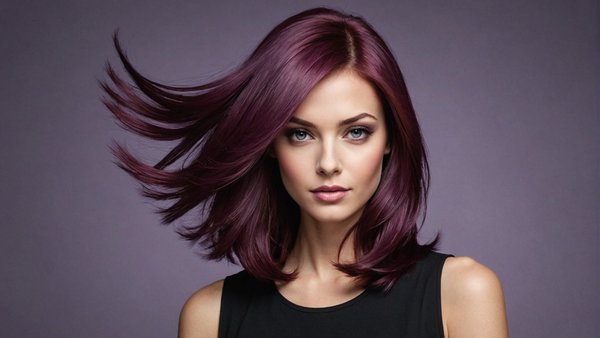 Coloration semi-permanente : osez la couleur prune pour cheveux