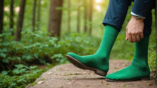Chaussettes vertes : élégance et nature à vos pieds